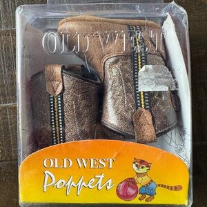 Old West Poppets Tan Baby Boots